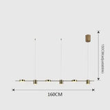 Minimalist Nordic LED Ceiling Chandelier - 6 Heads Gold / AC 100-130v / Cold White - Lamps