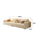 Minimalist Puff Modern 3 Seats Nordic Sofa - Sofa
