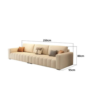 Minimalist Puff Modern 3 Seats Nordic Sofa - Sofa