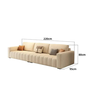 Minimalist Puff Modern 3 Seats Nordic Sofa - Sofa