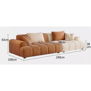 Minimalist Sectional Modular Compressed Sofa - Sofa - 240 cm - Compressed Sofa