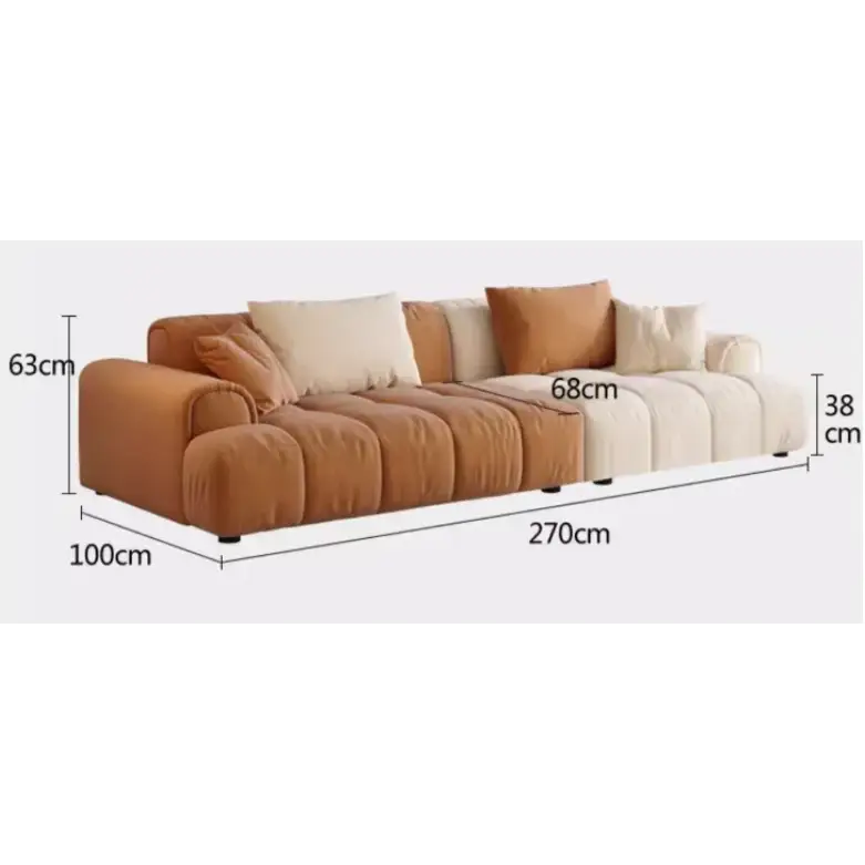 Minimalist Sectional Modular Compressed Sofa - sofa - 240 cm - Compressed Sofa