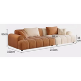 Minimalist Sectional Modular Compressed Sofa - Compressed Sofa