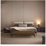 Minimalist Soft Upholstered Headboard Bed Frame - Bedroom
