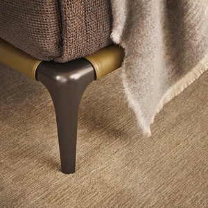 Minimalist Upholstered Bed Frame with Leather Headboard - view 4