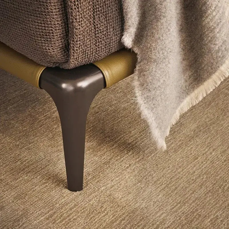 Minimalist Upholstered Bed Frame with Leather Headboard - view 4