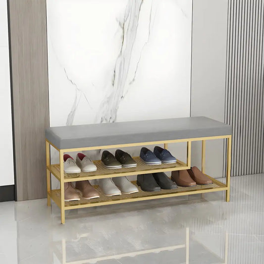 Modern 3 Tier Bamboo Shoe Rack - 80 x 45 x 32 cm - Shoe Rack