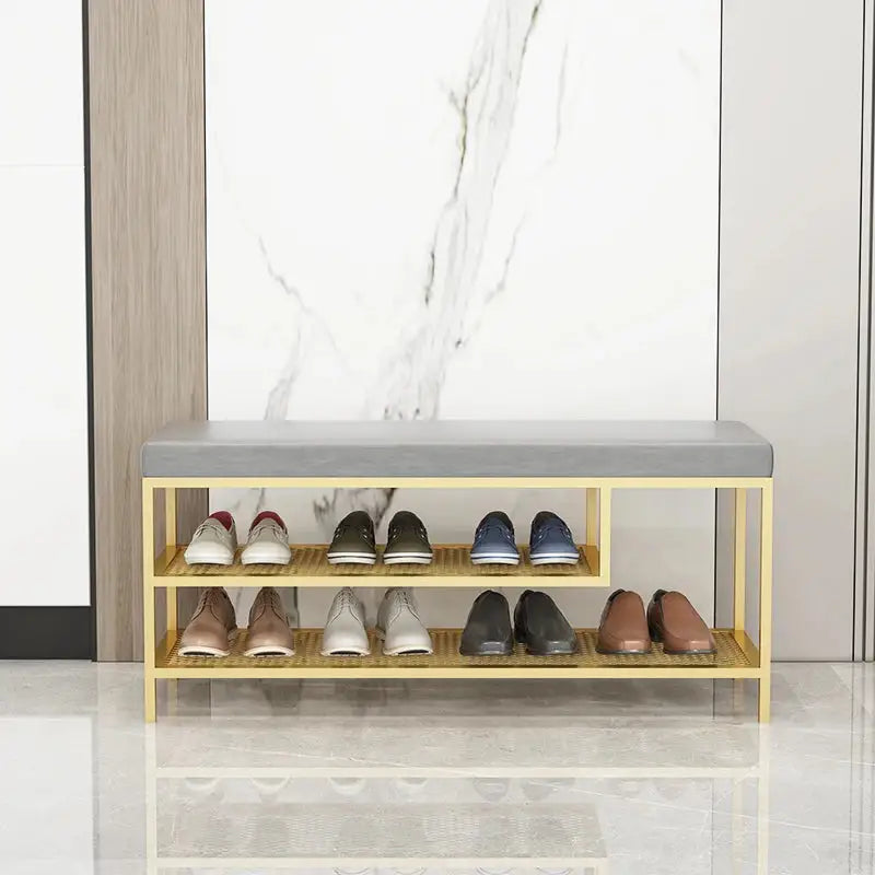 Modern 3 Tier Bamboo Shoe Rack - Shoe Rack