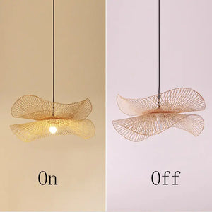 Modern Bamboo Asian Style Pendant Lamp - Rattan Lamp