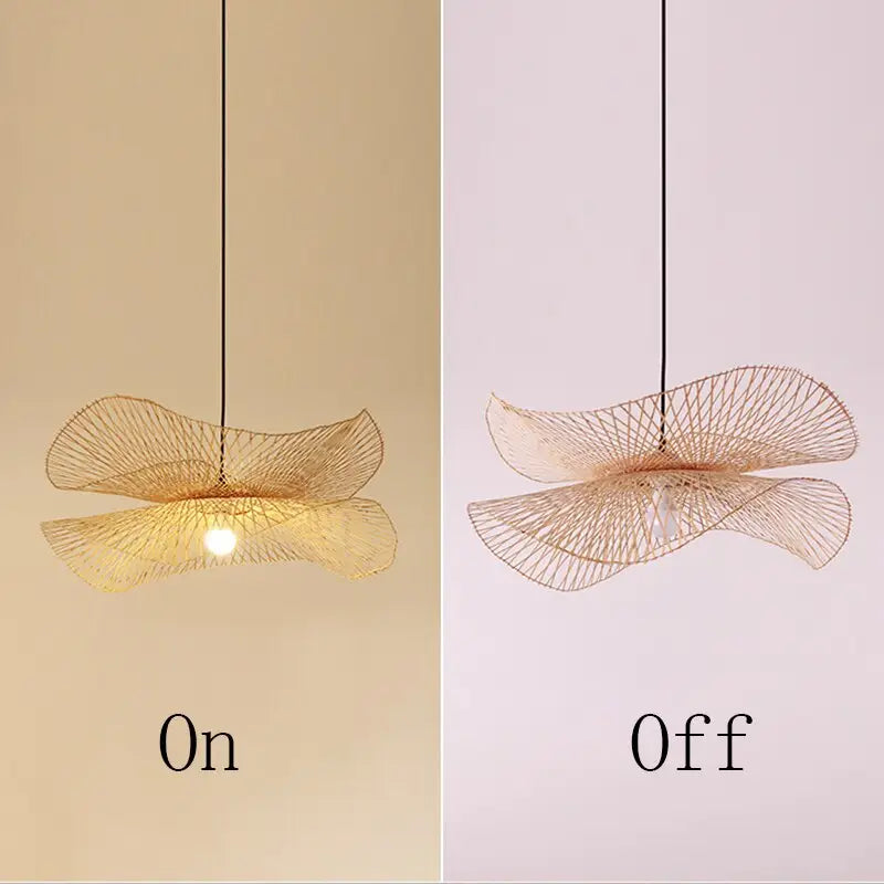 Modern Bamboo Asian Style Pendant Lamp - Rattan Lamp