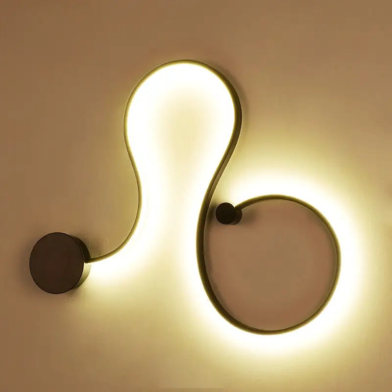 Modern Black & White RGB LED Wall Lamps - Lamps