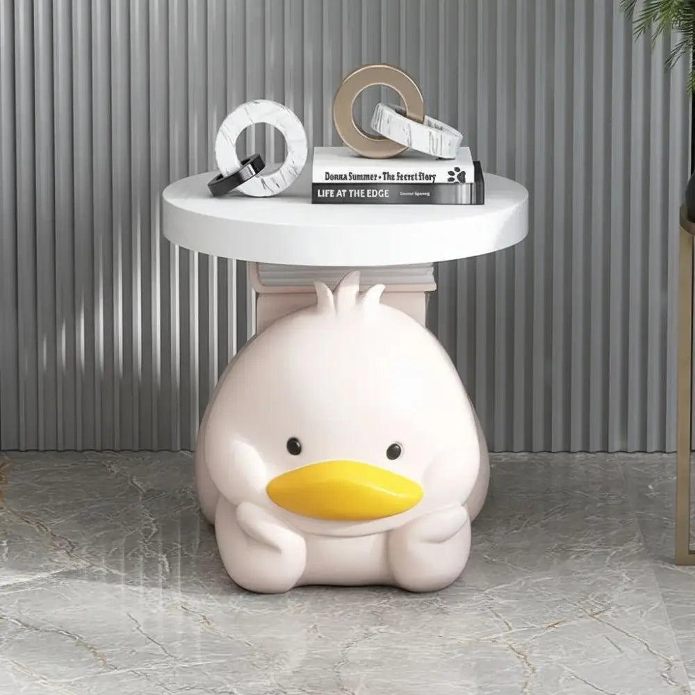 Modern Cartoon Duck Ornament Tray Side Table - Multifunctional coffee table