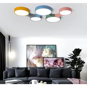 Modern Nordic Colorful Circle Ceiling Light - Orniture™