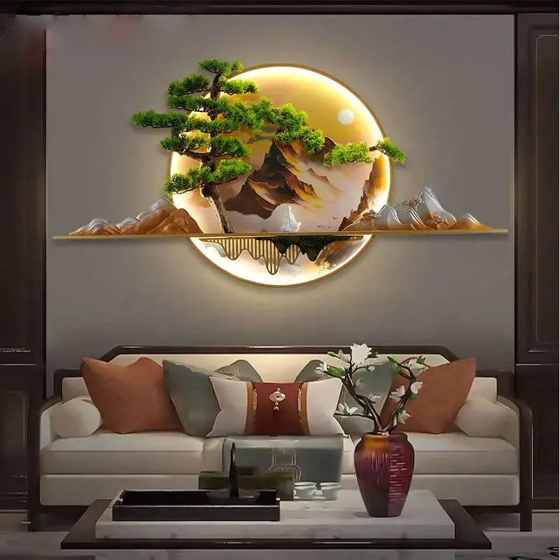 Modern Creative Landscape Mural Picture LED Wall Lamp - Wall Lamp