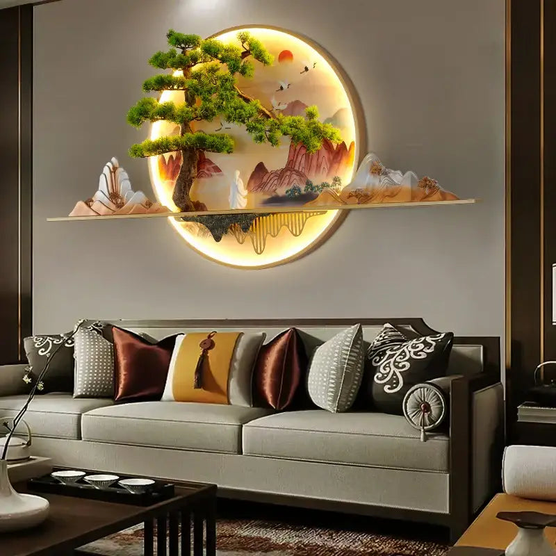Modern Creative Landscape Mural Picture LED Wall Lamp - Wall Lamp