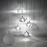 Modern Crystal Chandelier LED Long Pendant - Lamps