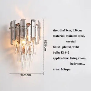 Modern Crystal Luxury Chandelier Golden Lamp - Chandelier