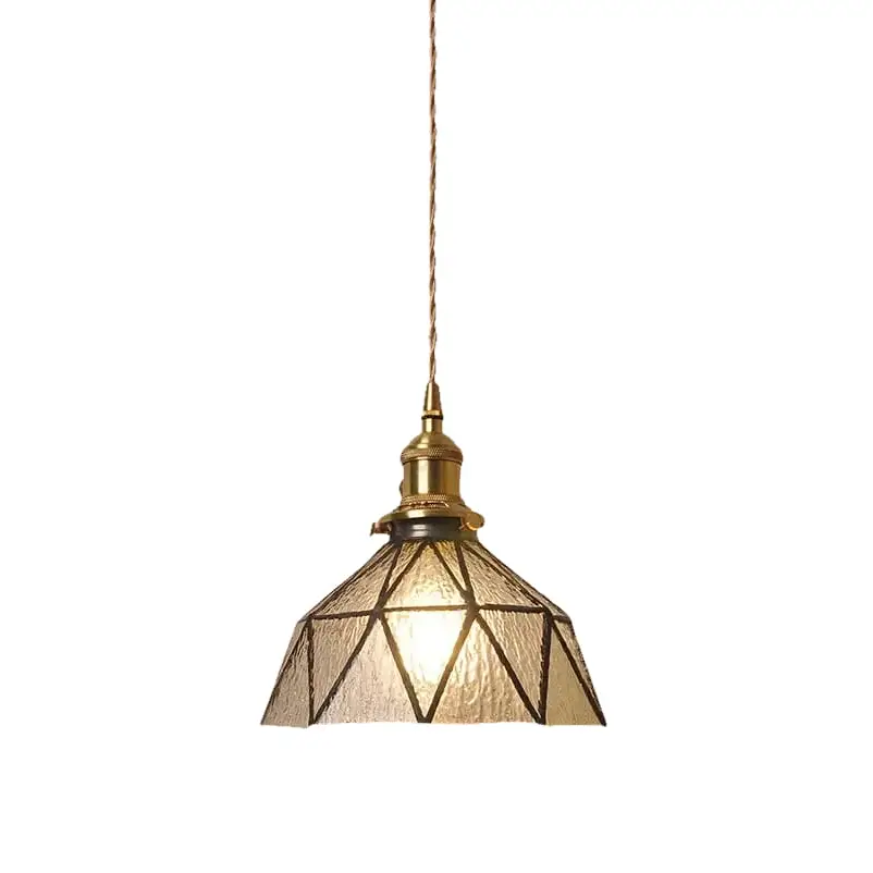 Modern Glass LED Pendant Switch Hanging Lamp - Clear Black - 20 x 12 x 150 cm / Not Inlcude Bulb - Ceiling Lamp