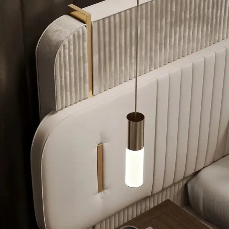 Modern Italian Luxury Oversized Backrest Bed - Bedroom