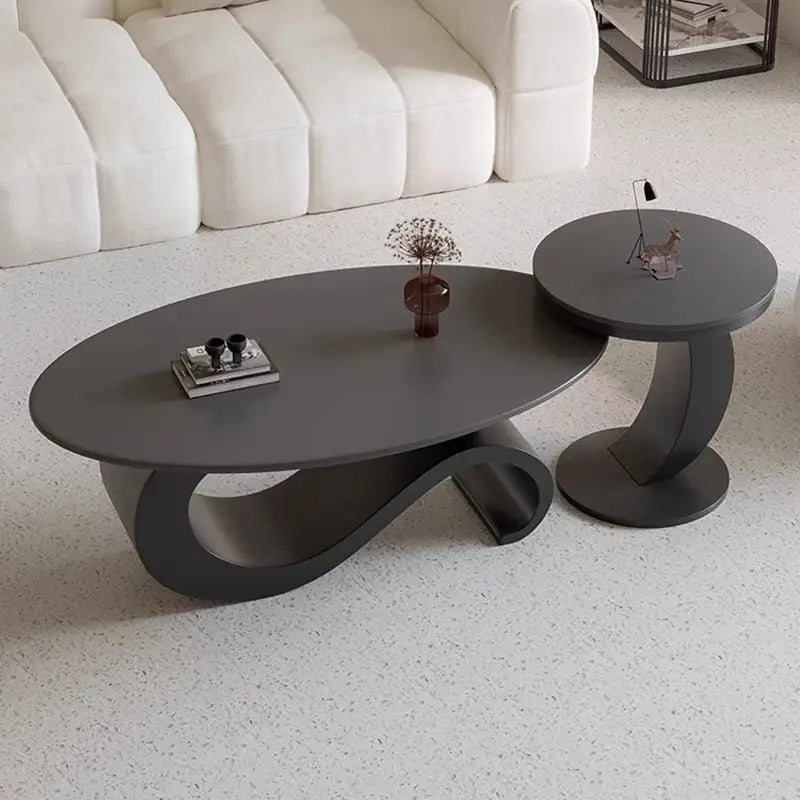 Modern Italian Style Round Nordic Coffee Table - Multifunctional coffee table