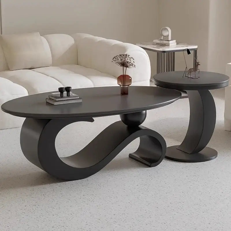 Modern Italian Style Round Nordic Coffee Table - Multifunctional coffee table