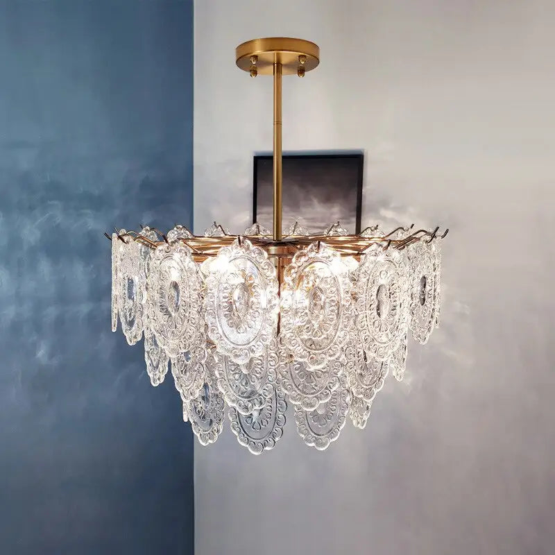 Modern K9 Crystal Round Shape Chandelier Lamp - Chandelier