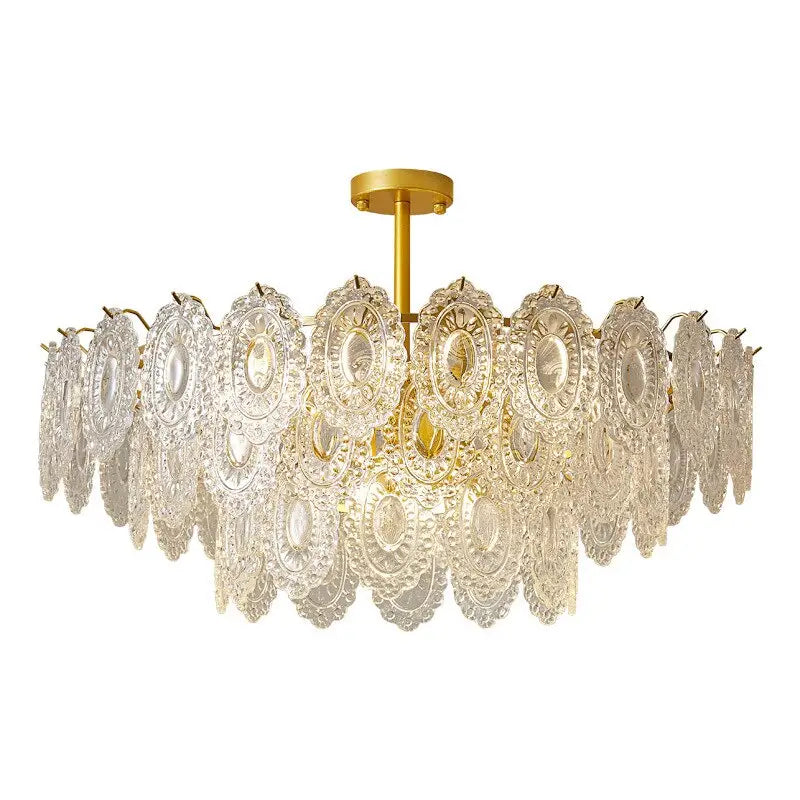 Modern K9 Crystal Round Shape Chandelier Lamp - Chandelier