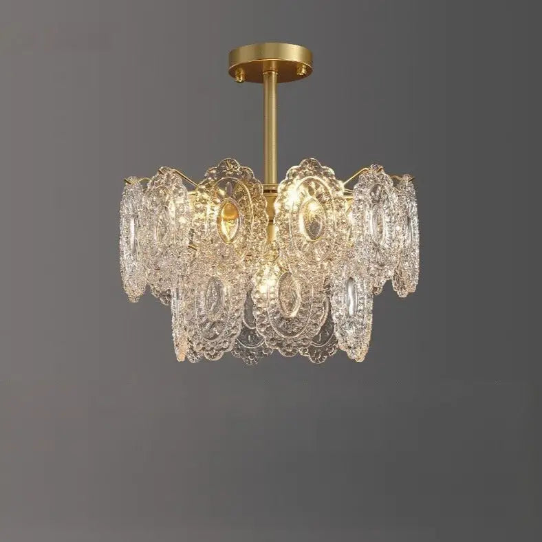Modern K9 Crystal Round Shape Chandelier Lamp - Diameter 40cm / Cool Whie - Chandelier