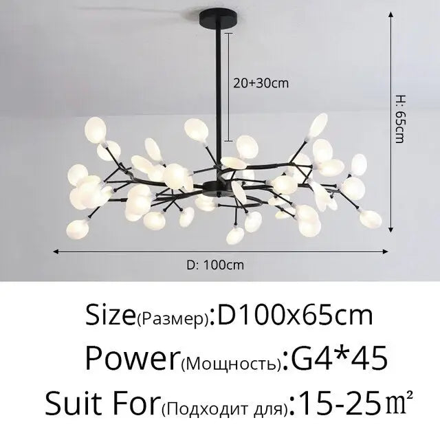 LED Tree Branch Chandelier 18-54 Heads Dimmable Modern Lighting - view 8