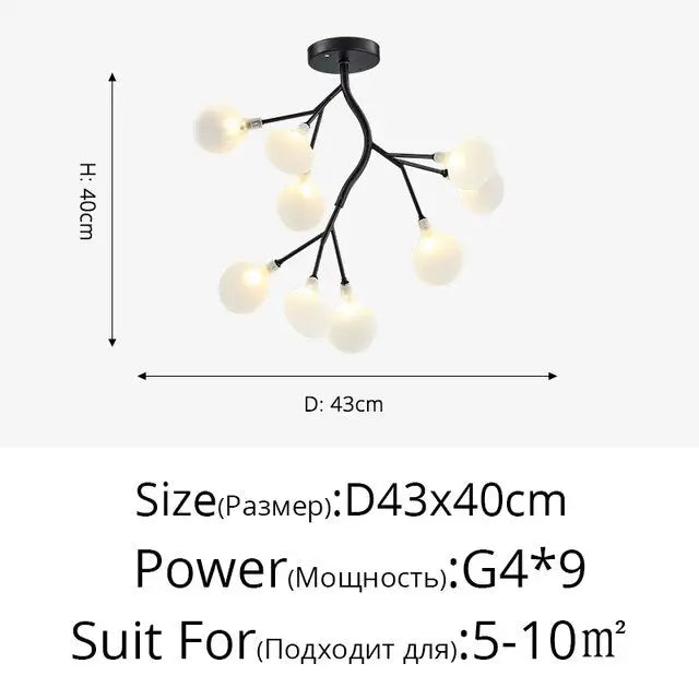 LED Tree Branch Chandelier 18-54 Heads Dimmable Modern Lighting - view 10