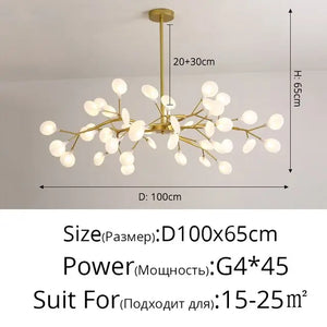 LED Tree Branch Chandelier 18-54 Heads Dimmable Modern Lighting - view 16