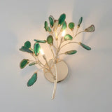 Modern Led Tree Chandeliers - Green agate / 2 Lights - Lamps