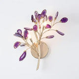 Modern Led Tree Chandeliers - Purple agate / 2 Lights - Lamps