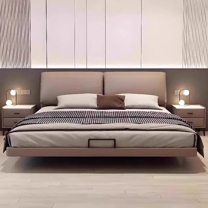 Modern Levitation Double Side Table Bed Frame - Bedroom