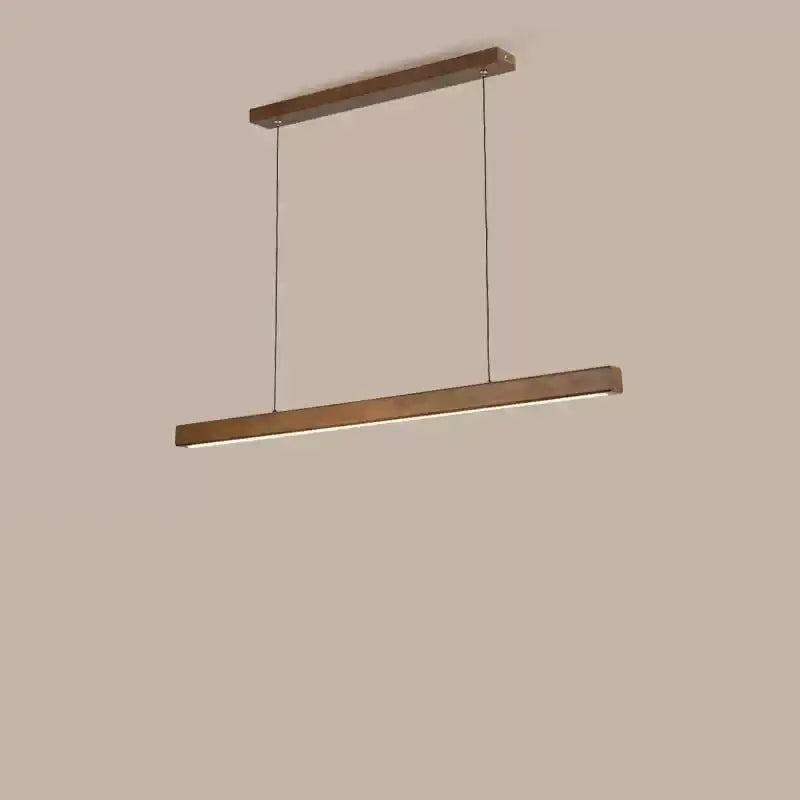 Modern Wood Strip LED Pendant Lamp with Remote Control - view 6
