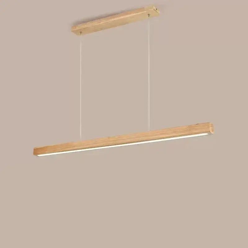 Modern Wood Strip LED Pendant Lamp with Remote Control - view 11