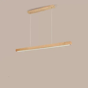 Modern Wood Strip LED Pendant Lamp with Remote Control - view 10