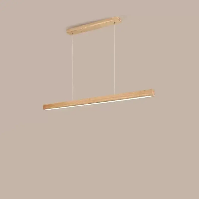 Modern Wood Strip LED Pendant Lamp with Remote Control - view 9