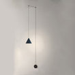 Lámpara colgante de noche LED geométrica de alambre moderna