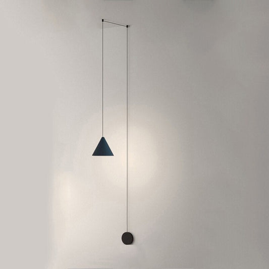 Lámpara colgante de noche LED geométrica de alambre moderna