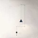 Lámpara colgante de noche LED geométrica de alambre moderna
