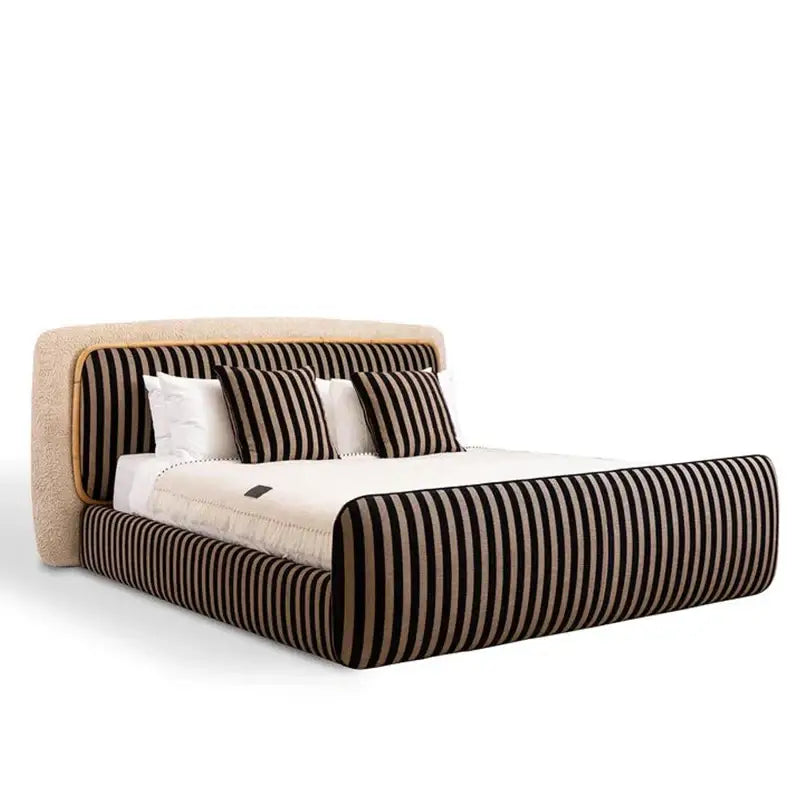 Modern Luxury King Headboard Bed Frame - 150x200cm - Bedroom