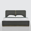 Modern Luxury Leather Double High End Bed Frame - Black / Queen - Bedroom