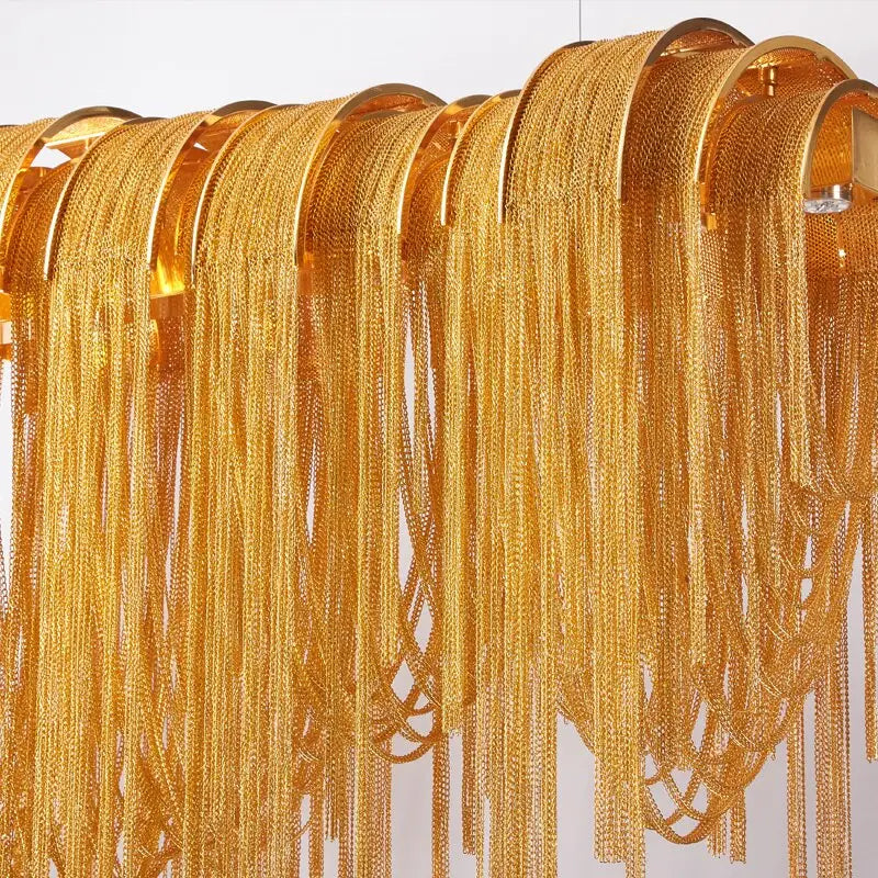 Modern Tassel Pendant Light 30cm Width Dimmable LED - view 7