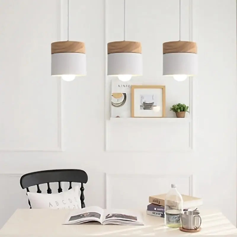 Modern Macaron Iron Wood Pendant Lamp - Pendant Lamp