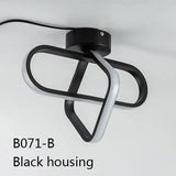 Modern Minimalist Abstrac Ceiling Lamp - Black Housing 1 / Warm White - Lamps