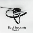 Modern Minimalist Abstrac Ceiling Lamp - Black Housing / Warm White - Lamps