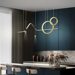 Modern Minimalist Chandelier Nordic LED Hanging Lamps - Lamps