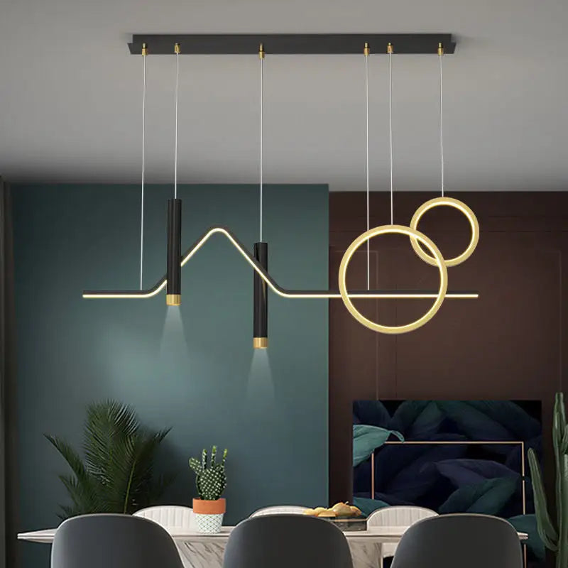 Modern Minimalist Chandelier Nordic LED Hanging Lamps - Lamps