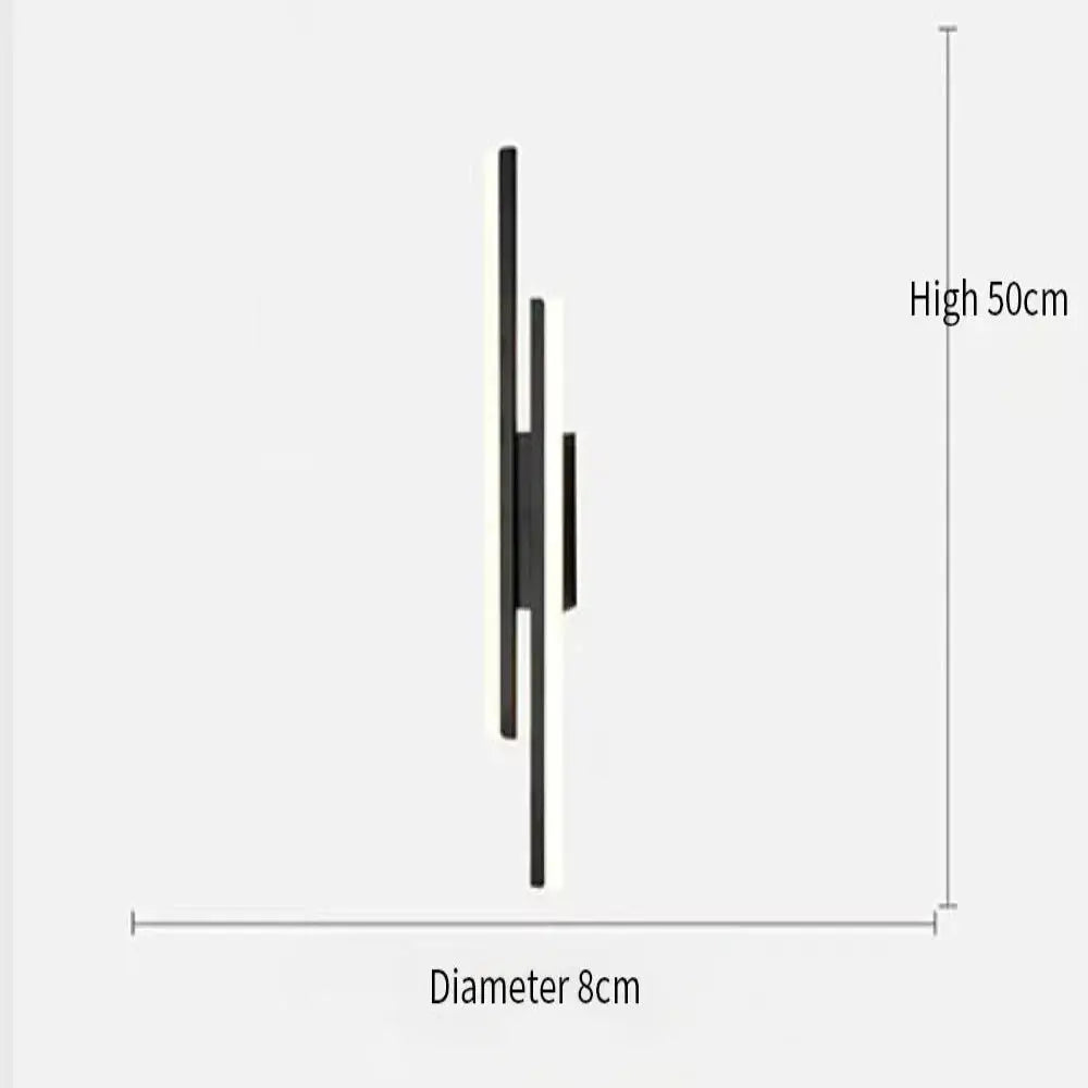 Modern Minimalist Steps LED Wall Lamp - Black Left / Warm (2700-3500K) - Wall Lamp